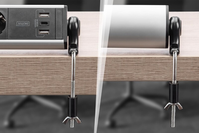 Фільтр живлення Digitus DA-70624 6 розетки, 2 USB, USB-C, 1.5 м, Silver