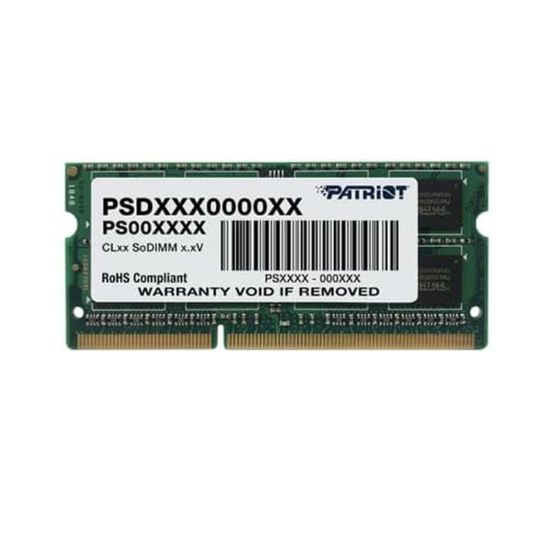 Модуль пам'яті SO-DIMM 4GB/1600 DDR3L Patriot Signature Line (PSD34G1600L81S)