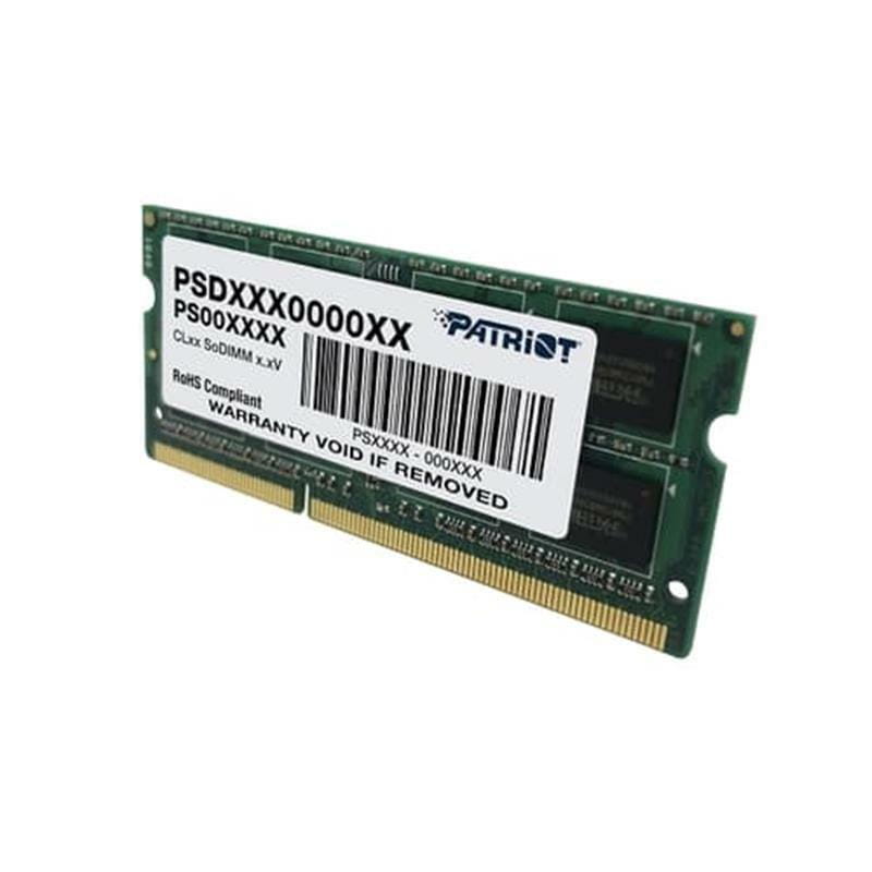 Модуль пам'яті SO-DIMM 4GB/1600 DDR3L Patriot Signature Line (PSD34G1600L81S)