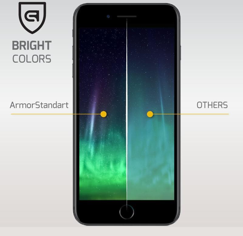 Захисне скло Armorstandart для Apple iPhone 8 Plus/7 Plus Black 3D (ARM49288-G3D-BK)