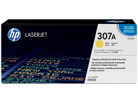 Картридж HP (CE742A) CLJ CP5225, Yellow
