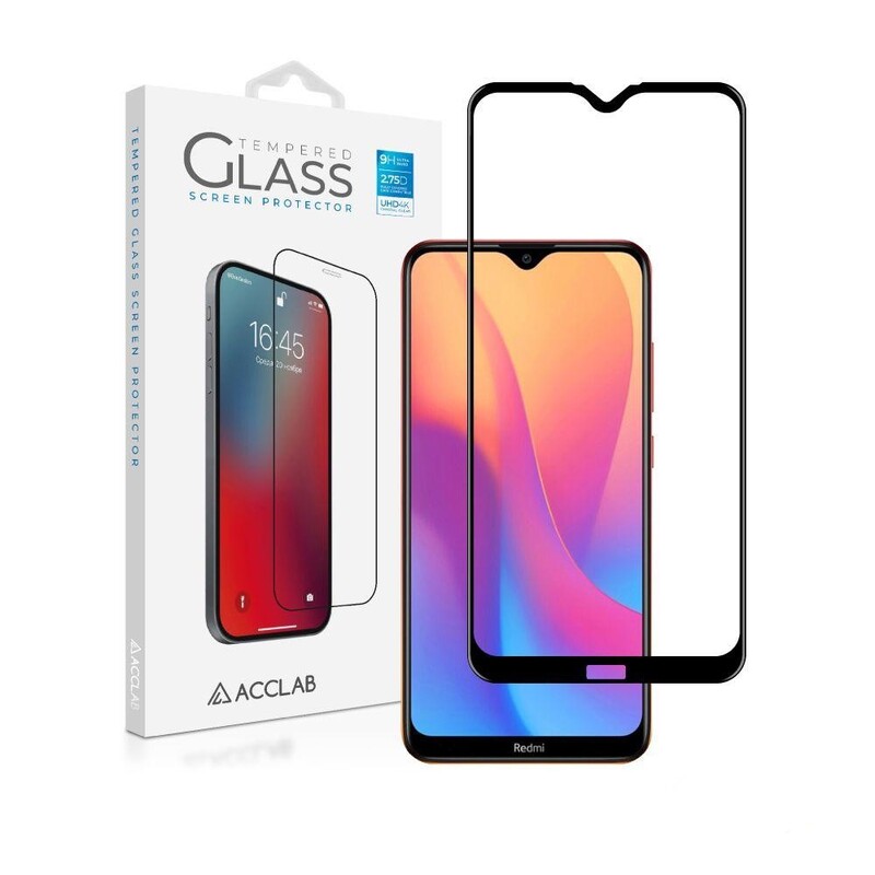 Захисне скло ACCLAB Full Glue для Xiaomi Redmi 8A Black (1283126508745)