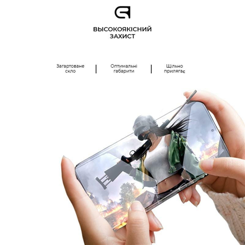 Защитное стекло Armorstandart Full Glue HD для Samsung Galaxy A52 Core SM-A525 Black (ARM58901)