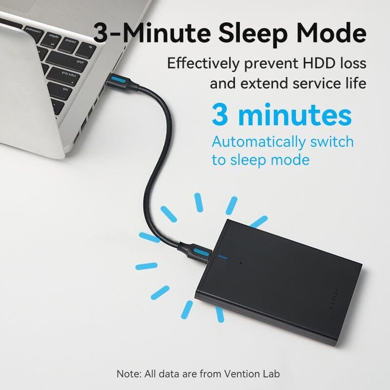 Внешний карман Vention для HDD/SSD 2.5" USB 3.0 Black (KPAB0)