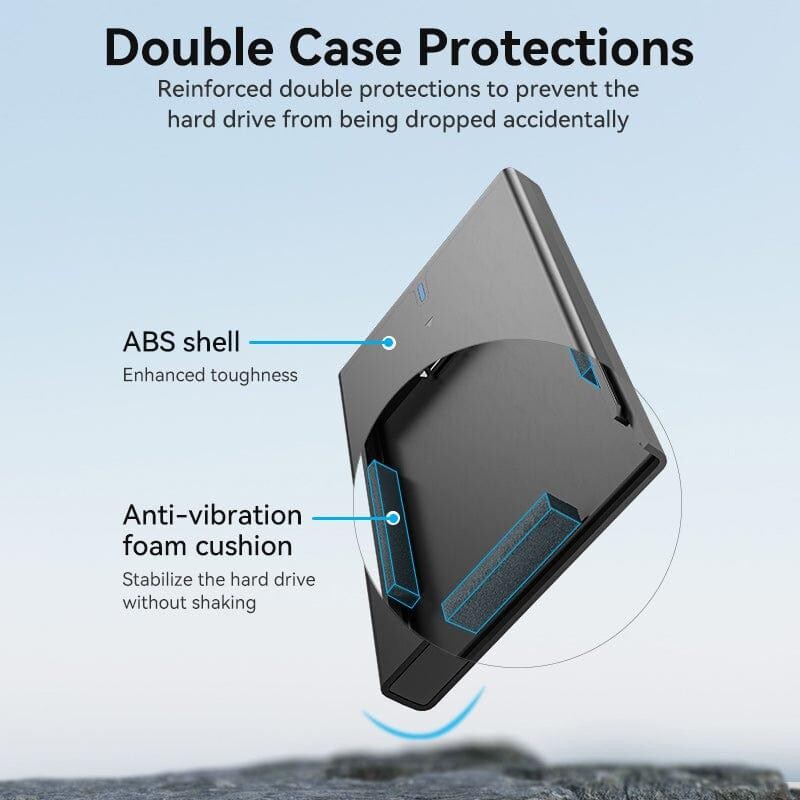 Внешний карман Vention для HDD/SSD 2.5" USB 3.0 Black (KPAB0)