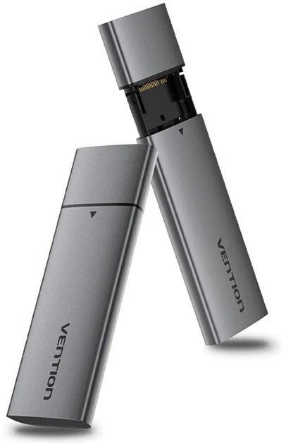 Внешний карман Vention для SSD M.2 (NVMe) M-key USB 3.2 Type-C Grey (KPGH0)
