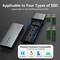 Фото - Внешний карман Vention для SSD M.2 (NVMe) M-key USB 3.2 Type-C Grey (KPGH0) | click.ua