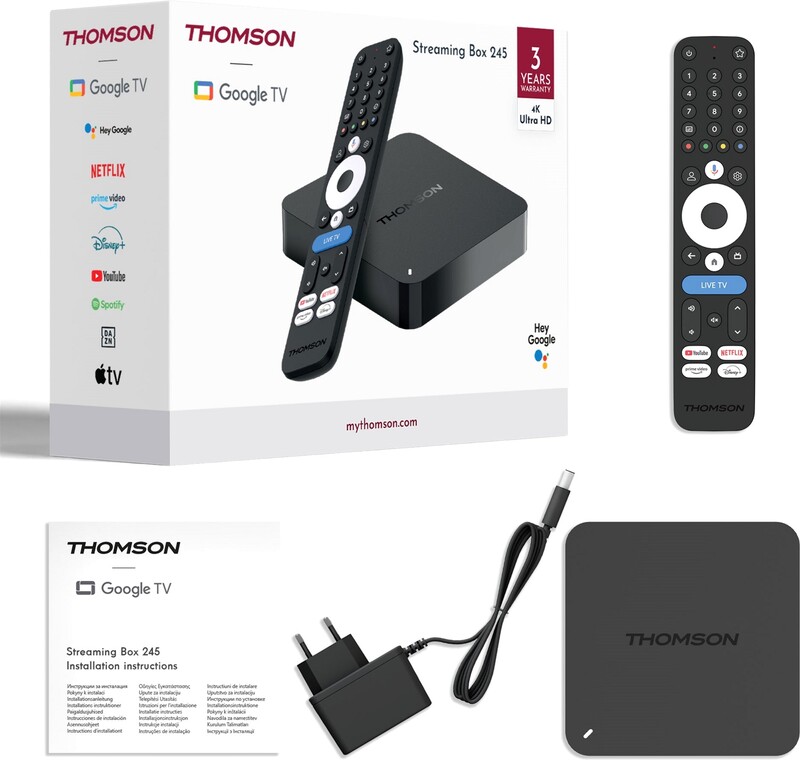 Медиаплеер Thomson Streaming Box 4K UHD 245G