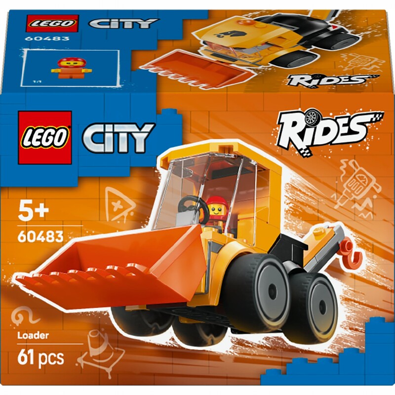 Конструктор LEGO City Автівки — Будівельний навантажувач (60483)