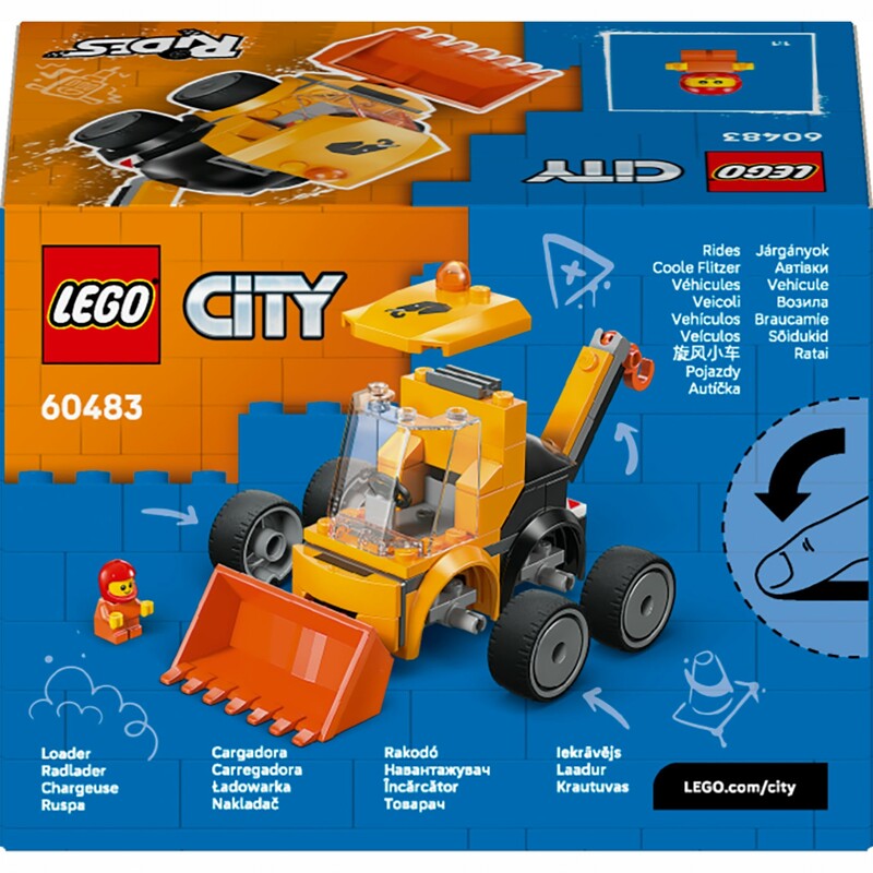 Конструктор LEGO City Автівки — Будівельний навантажувач (60483)