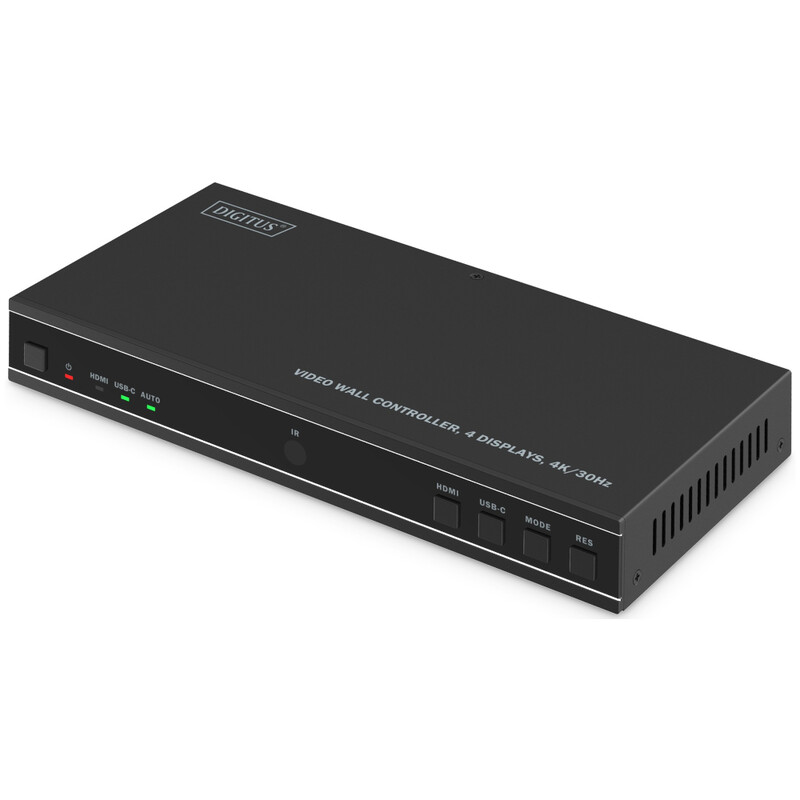 Контролер відеостіни Digitus HDMI - 4xHDMI (F/F), Black (DS-55358)
