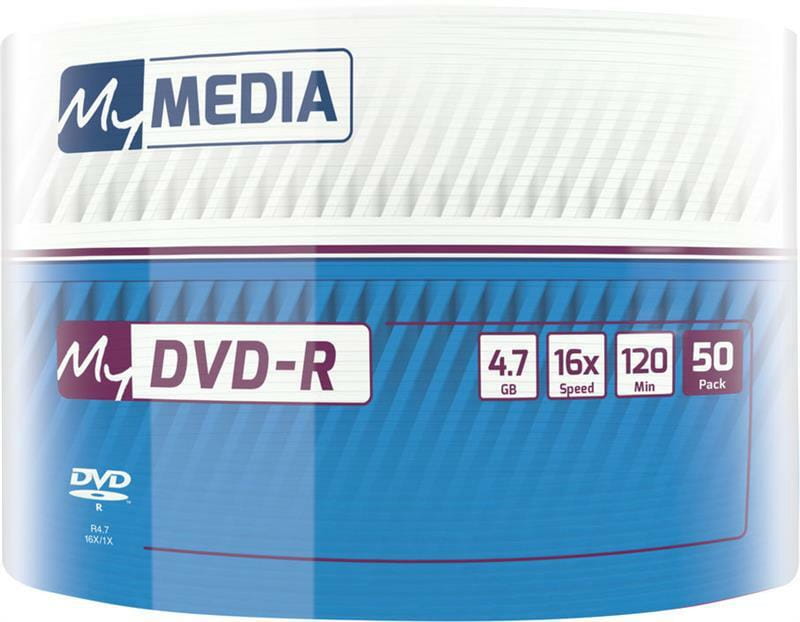 Диски DVD+R MyMedia (69200) 4.7GB, 16x, Matt Silver Wrap, 50шт