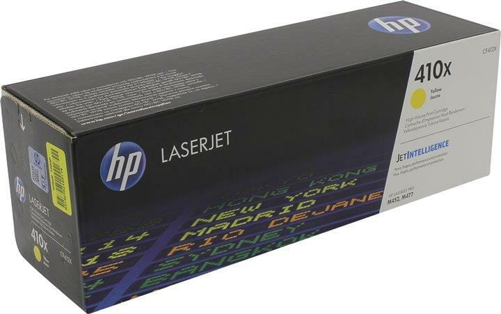 Картридж HP 410X CLJ Pro M452DN/M452NW/M477FDN/M477FDW/M477FNW Yellow (max) (CF412X)