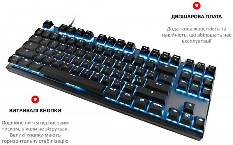 Клавиатура беспроводнаяа Motospeed GK82 Outemu Blue Black (mtgk82bmb)