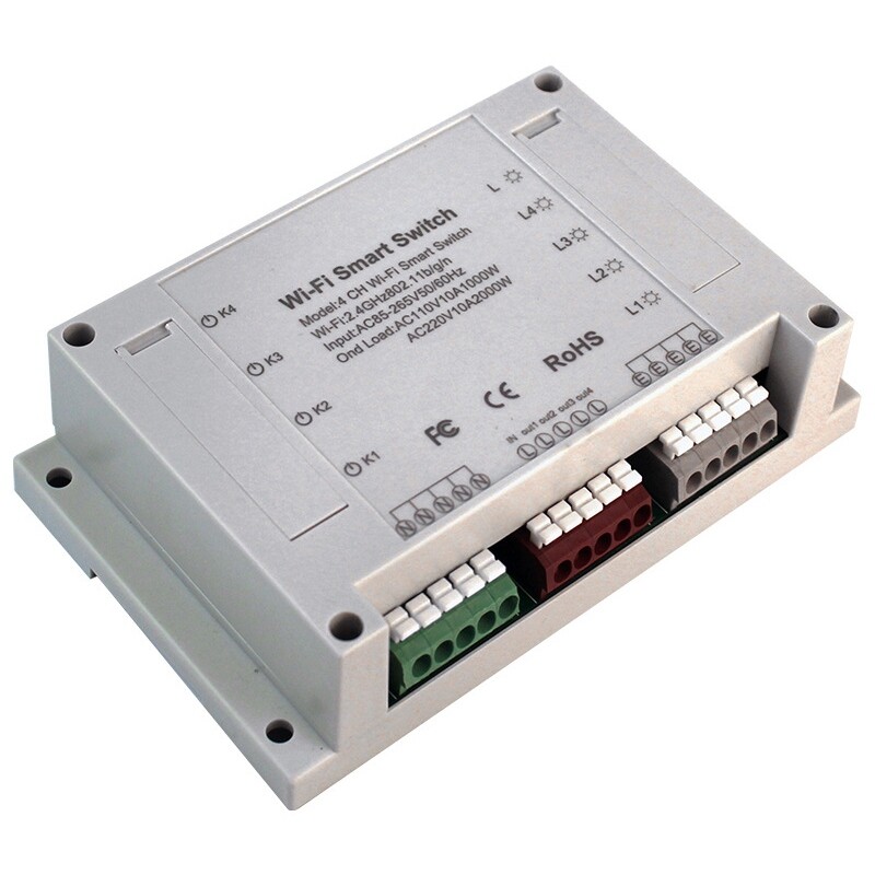 Умный 4-канальный переключатель Tuya Wi-Fi HS081362
