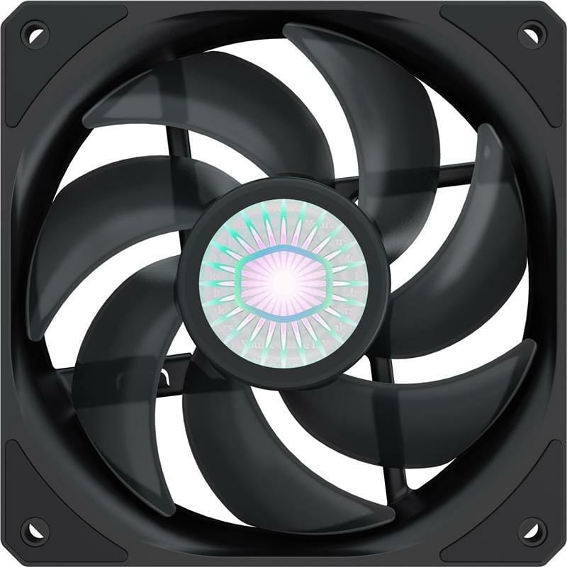 Вентилятор CoolerMaster SickleFlow 120 (MFX-B2NN-18NPK-R1), 120х120х25 мм, 4pin, Black, Single pack w/o Hub