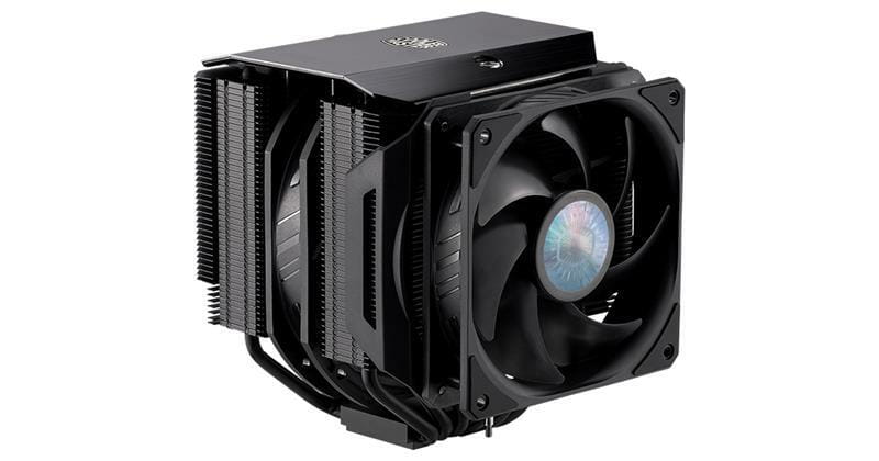 Кулер процессорный CoolerMaster MasterAir MA624 (MAM-D6PS-314PK-R1), Intel: 2066/2011-3/2011/1150/1151/1155/1156/1366/, AMD: AM2+/AM2/AM3/AM3+/AM4/FM1/FM2/FM2+, 140x140x25мм, 4-pin PWM