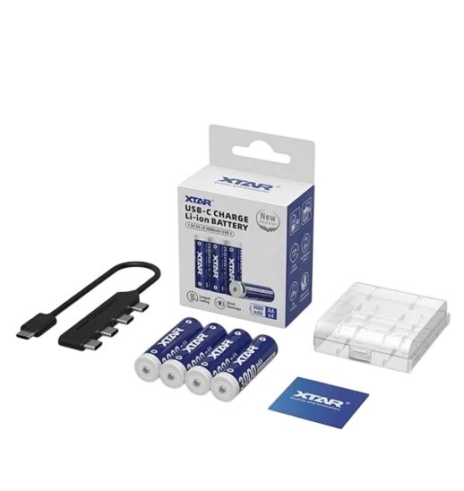Аккумулятор XTAR AA/HR06 Li-ion USB-C 3000 mAh 4 шт.