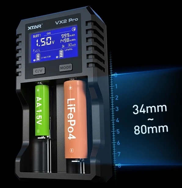 Зарядное устройство XTAR VX2 Pro