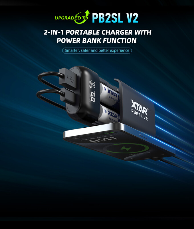 Универсальная мобильная батарея XTAR PB2SL V2 Black