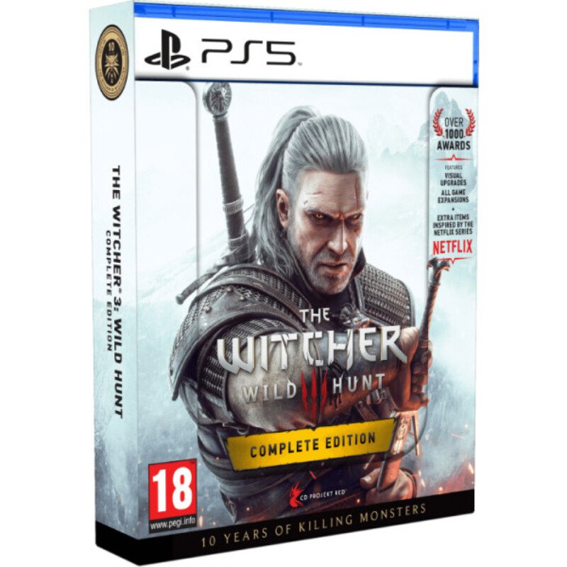 Игра The Witcher 3: Wild Hunt Complete Edition + 10th Anniversary Steelbook для Sony PlayStation 5, Blu-ray (5908305250463)