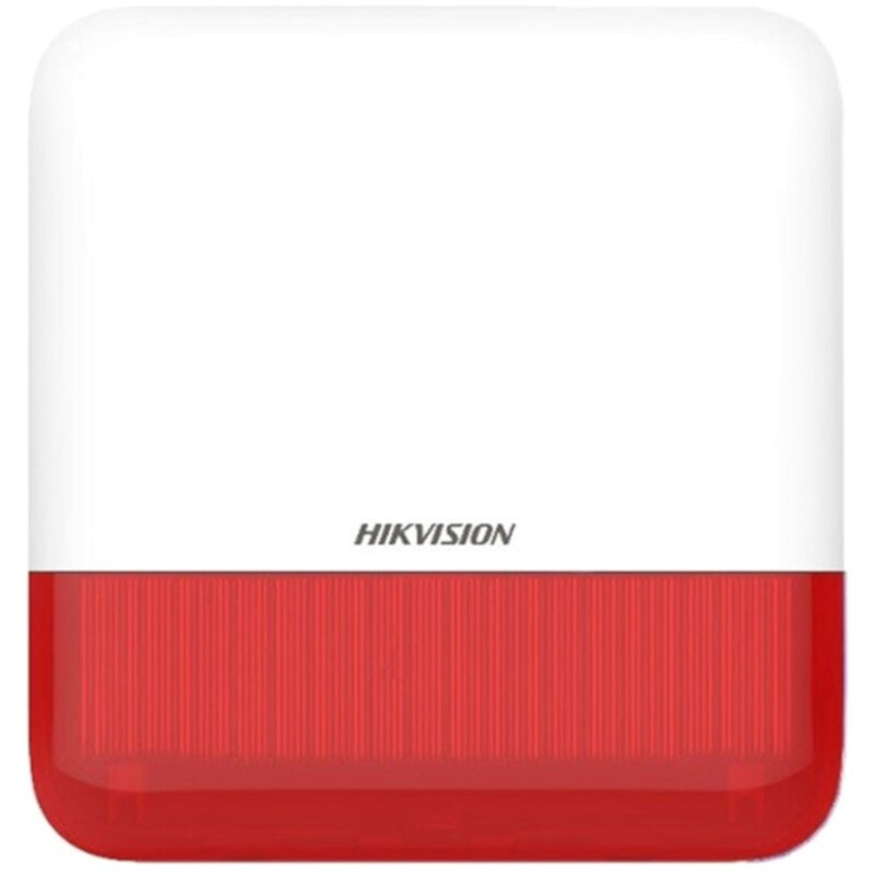 Беспроводная сирена Hikvision DS-PS1-E-WE-Red