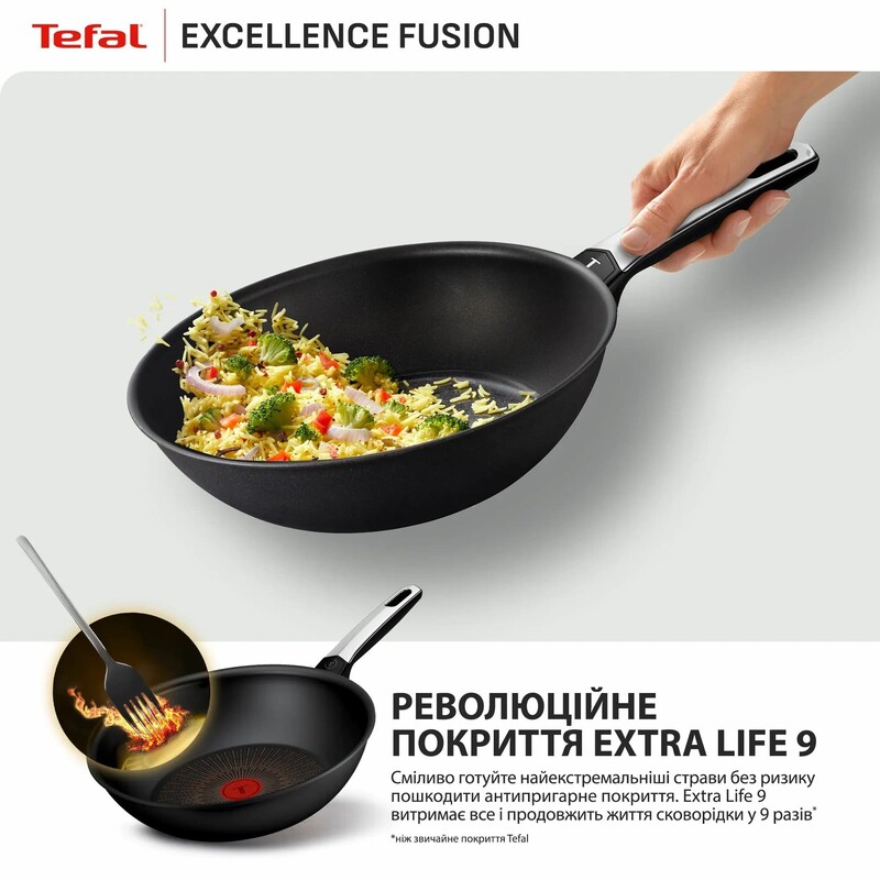 Сковорода WOK Tefal Excellence Fusion 28 см (G3381902)