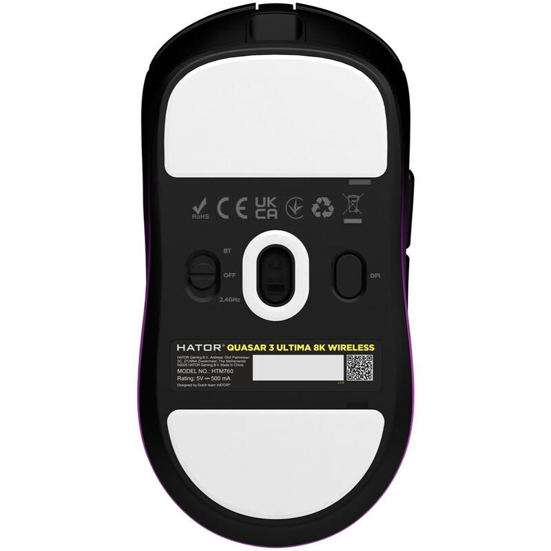 Миша бездротова Hator Quasar 3 Ultima 8K Wireless Black/Violet (HTM760)