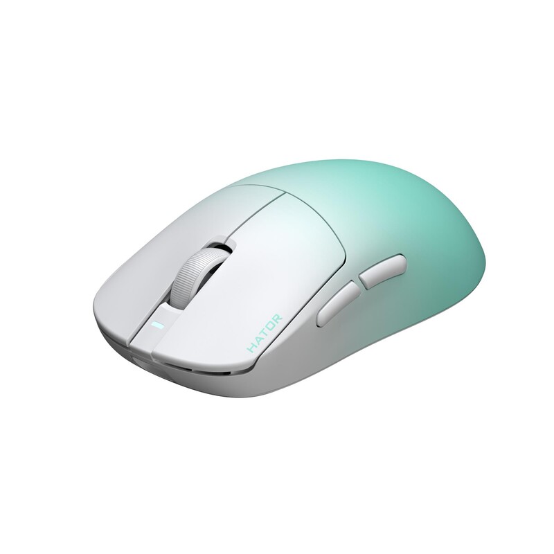 Мышь беспроводная Hator Quasar 3 Ultima 8K Wireless White/Mint (HTM761)