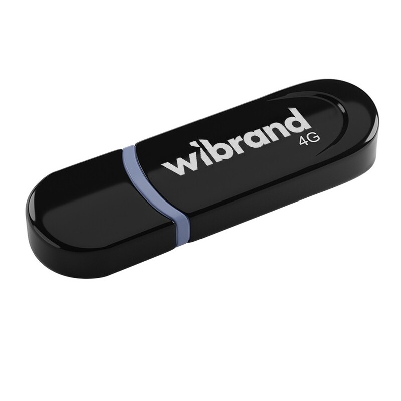 Флеш-накопитель USB 4GB Wibrand Panther Black (WI2.0/PA4P2B)