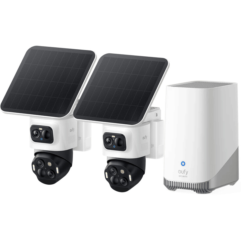 Комплект відеоспостереження Eufy S4 - 2-Cam Kit + HomeBase 3 Black/White (E81723W1)