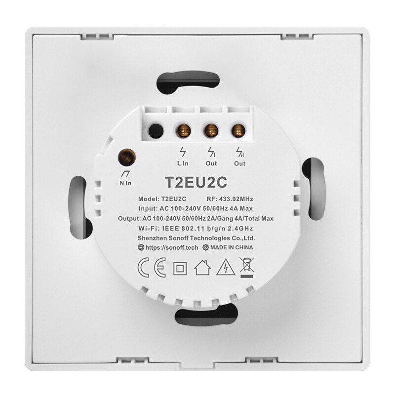 Умный выключатель Sonoff T2EU2C-TX