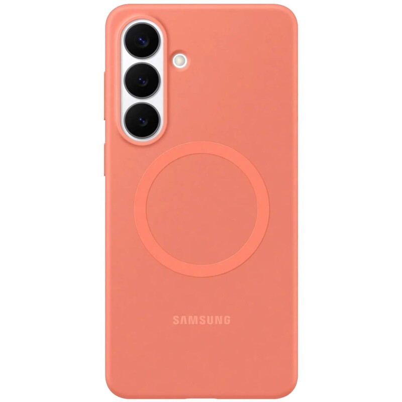 Чeхол-накладка Samsung Silicone Magnet для Samsung Galaxy S26 Plus SM-S947 Coral Red (EF-ES947COEGWW)