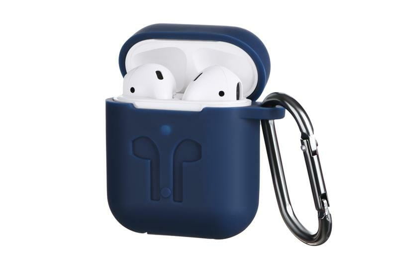 Чохол 2E Pure Color Silicone Imprint (3.0mm) для Apple AirPods Navy (2E-AIR-PODS-IBPCSI-3-NV)