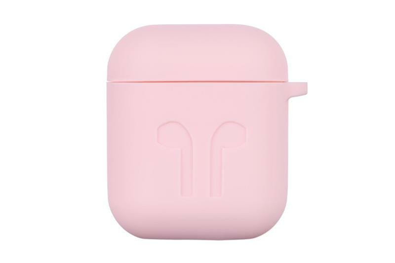 Чехол 2E Pure Color Silicone Imprint (1.5mm) для Apple AirPods Light Pink (2E-AIR-PODS-IBSI-1.5-LPK)