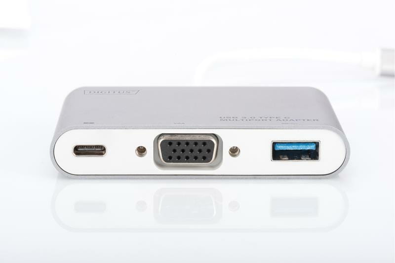 Концентратор USB Type-C Digitus Silver (DA-70839) USB 3.0, VGA, USB-C