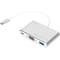 Фото - Концентратор USB Type-C Digitus Silver (DA-70839) USB 3.0, VGA, USB-C | click.ua