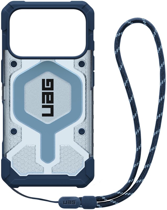 Чохол-накладка UAG Pathfinder Clear MagSafe Bundle для Apple iPhone 17 Pro Blues Lanyard (1145511BV03)