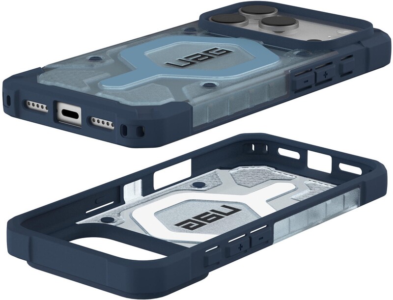Чохол-накладка UAG Pathfinder Clear MagSafe Bundle для Apple iPhone 17 Pro Blues Lanyard (1145511BV03)