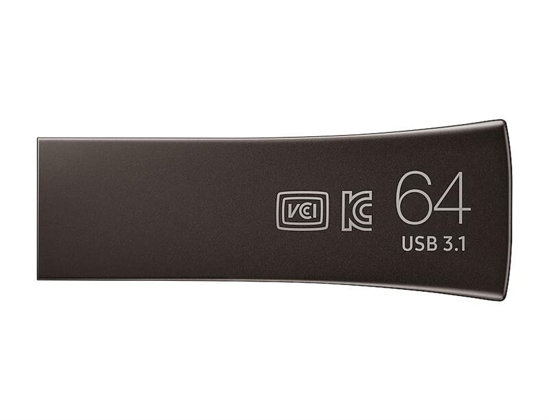 Флеш-накопитель USB3.1 64GB Samsung Bar Plus Black (MUF-64BE4/APC)