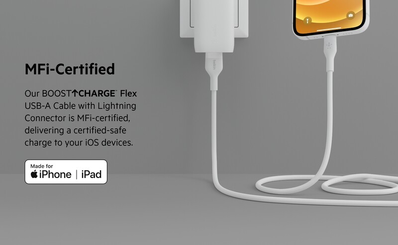 Кабель Belkin USB-A - Lightning (M/M), 1 м, White (CAA008BT1MWH)