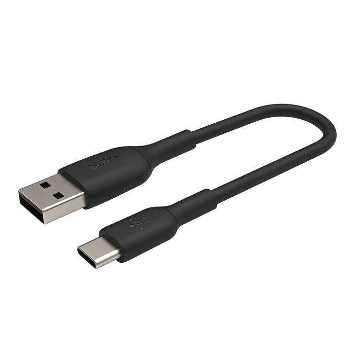 Кабель Belkin USB-A - USB-C (M/M), 0.15 м, Black (CAB001BT0MBK)