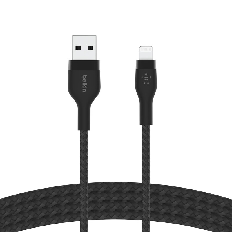 Кабель Belkin USB-A - Lightning (M/M), 1 м, Black (CAA010BT1MBK)