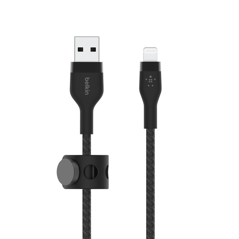 Кабель Belkin USB-A - Lightning (M/M), 1 м, Black (CAA010BT1MBK)