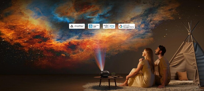 Лазерний нічник-проектор зоряного неба Govee H609D Galaxy Light Projector 2 Pro Black (H609D311)