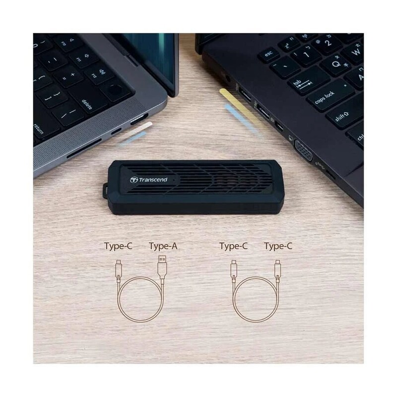 Внешний карман Transcend для SSD M.2 PCIe/SATA USB 3.2 Type-C Black (TS-CM10G)
