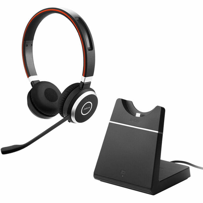 Bluetooth-гарнитура Jabra Evolve 65 Charging Stand, Link370, Stereo MS Black (6599-823-399)