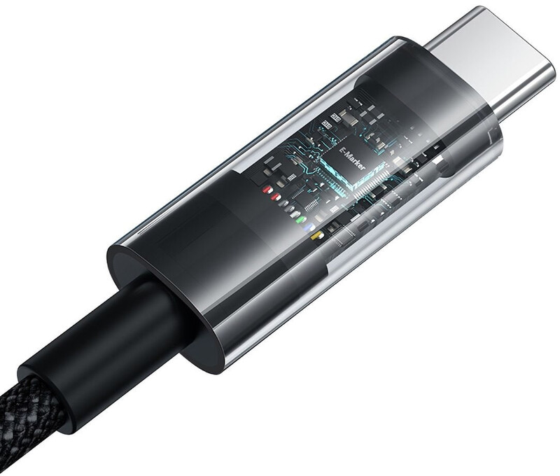 Кабель Baseus Gem Fast-Charging USB Type-C - USB Type-C (M/M), 100W, 1 м Black