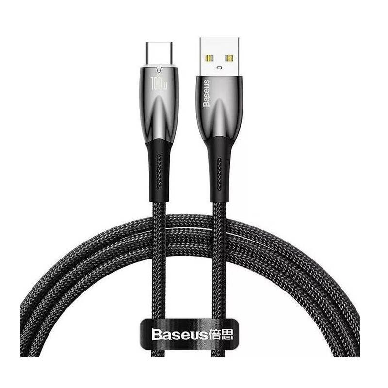 Кабель Baseus USB - USB Type-C (M/M), 100W, 1 м Black (CADH000401)