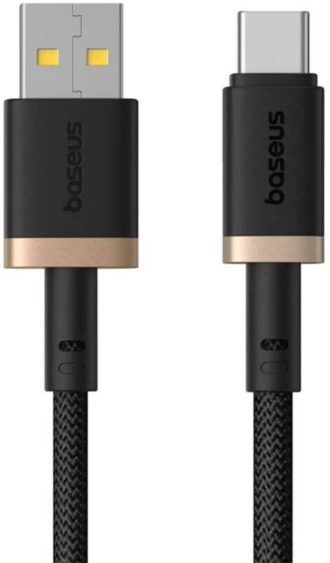 Кабель Baseus USB - USB Type-C (M/M), 60W, 2 м Black/Gold